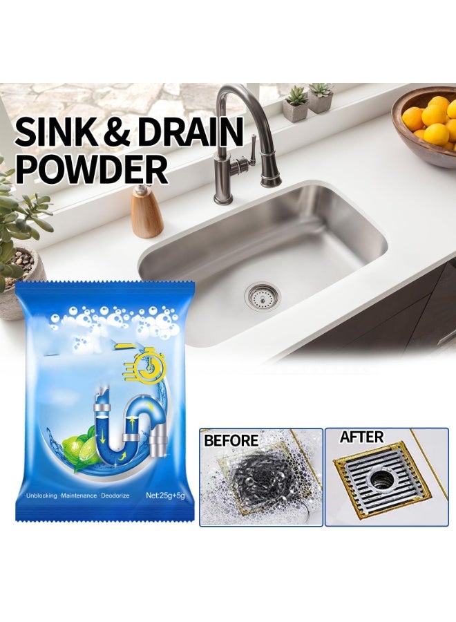SYOSI 5 pcs Sink and Drain Cleaner, Powerful Pipe Suitable for Restaurants Hotels, Use Eliminate Stubborn Clogs Household for Bathroom, Basins, Toilet, Kitchen - Image 3