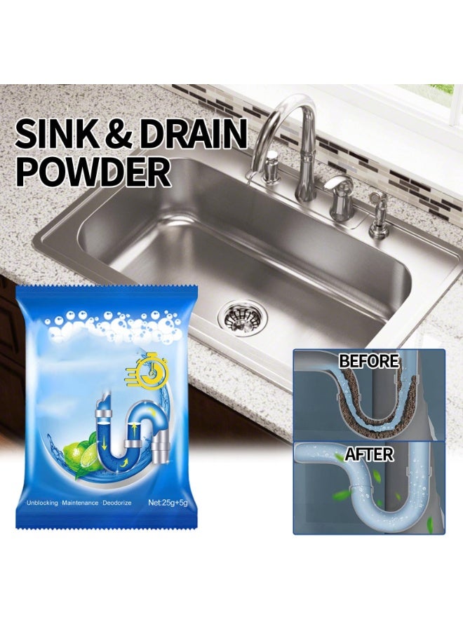 SYOSI 5 pcs Sink and Drain Cleaner, Powerful Pipe Suitable for Restaurants Hotels, Use Eliminate Stubborn Clogs Household for Bathroom, Basins, Toilet, Kitchen - Image 5
