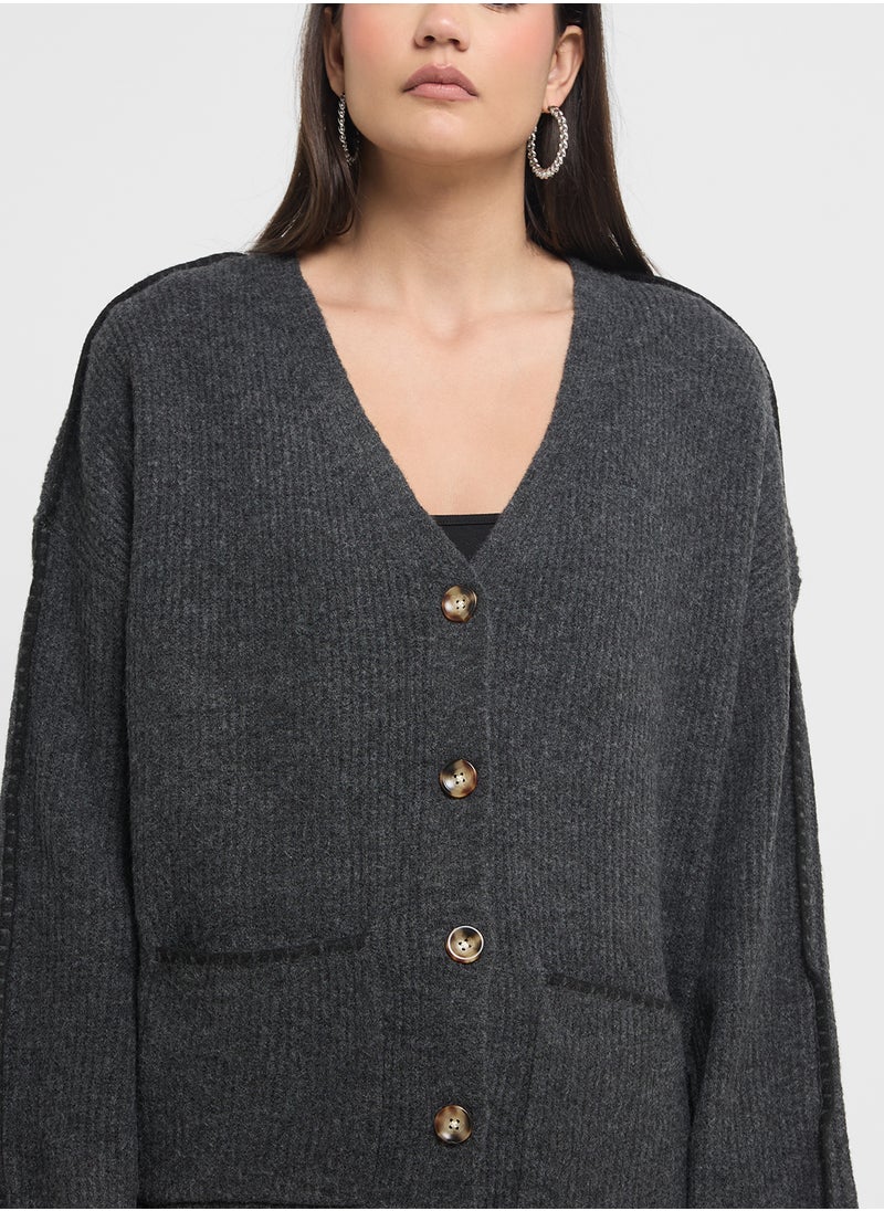 VERO MODA V- Neck Cardigan  - Image 3