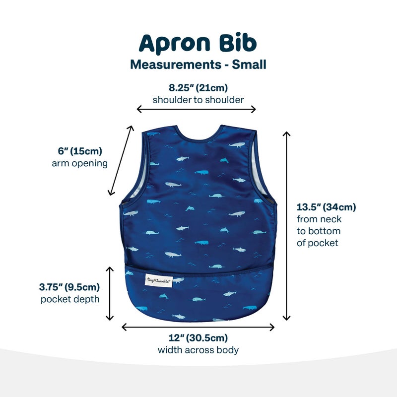 Tiny Twinkle Mess Proof Baby Bib for Boys | Waterproof Toddler Bib for Eating | Baby Apron for Feeding, Machine Washable | Perfect Shower Gift (Ocean Life, 6â€“24M) - Image 5