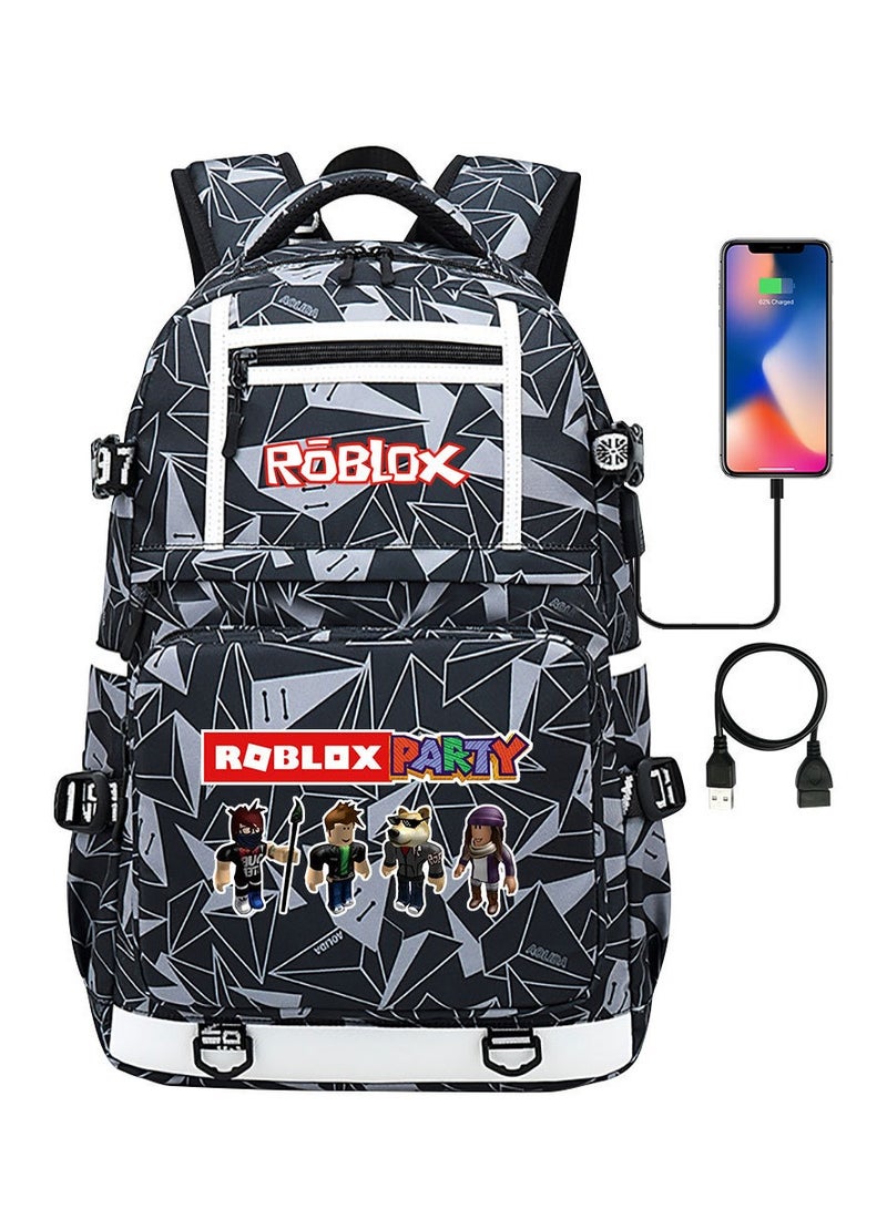 ROBLOX Printed Youth Large Capacity Men's and Women's Shoulders