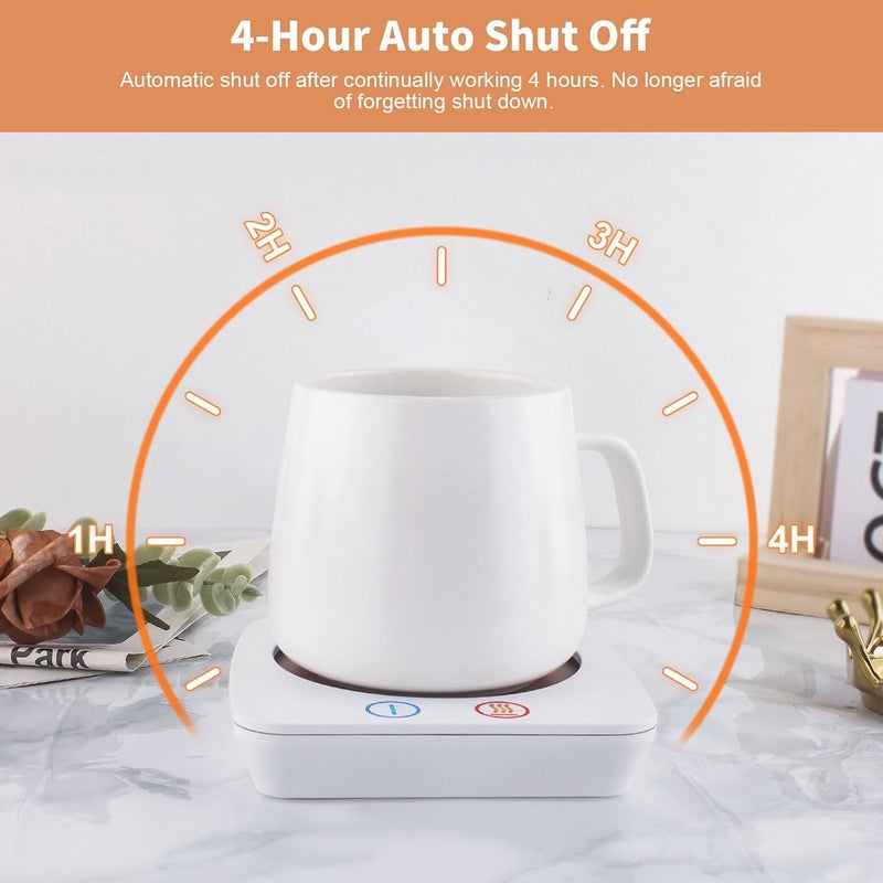 Vobaga Coffee Warmer & Mug Warmer for Home Office Home Desk with 4H Auto Shut Off, Electric Cup Warmer Plate with 3 Temperature Settings for Tea, Water, Cocoa, Coffee Gifts Accessories for Women Men - Image 3