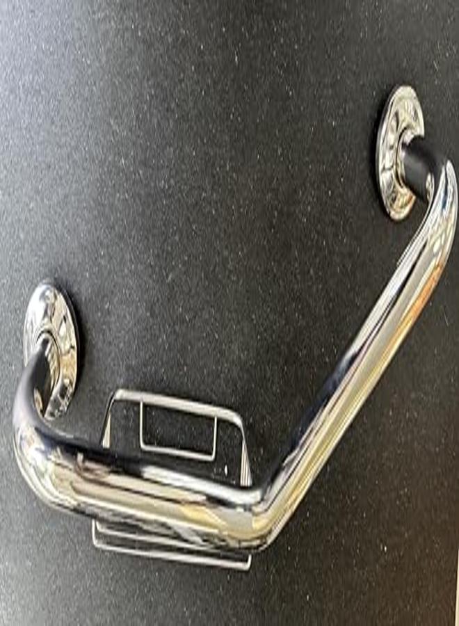 Grab Bar Support Handle With Built In Soap Holder To Help Avoid Slipping When Getting In Or Out Of The Tub, Especially For Elderly Or People With Special Needs. - Image 2
