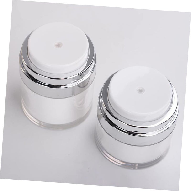2pcs Airless Pump Moisturizer Containers Refillable Travel Lotion Dispensers for Skincare Cream Storage Lightweight - Image 3