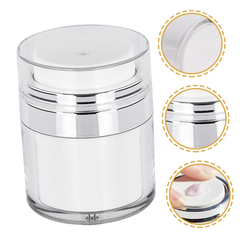 2pcs Airless Pump Moisturizer Containers Refillable Travel Lotion Dispensers for Skincare Cream Storage Lightweight - Image 4
