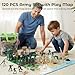 3 otters 120PCS Army Men Military Set Military Soldier Playset Army Men Action Figures with Vehicles Aircrafts Assault Boats Christmas Stocking Stuffers for Kids Boys Ages 3 - Image 4
