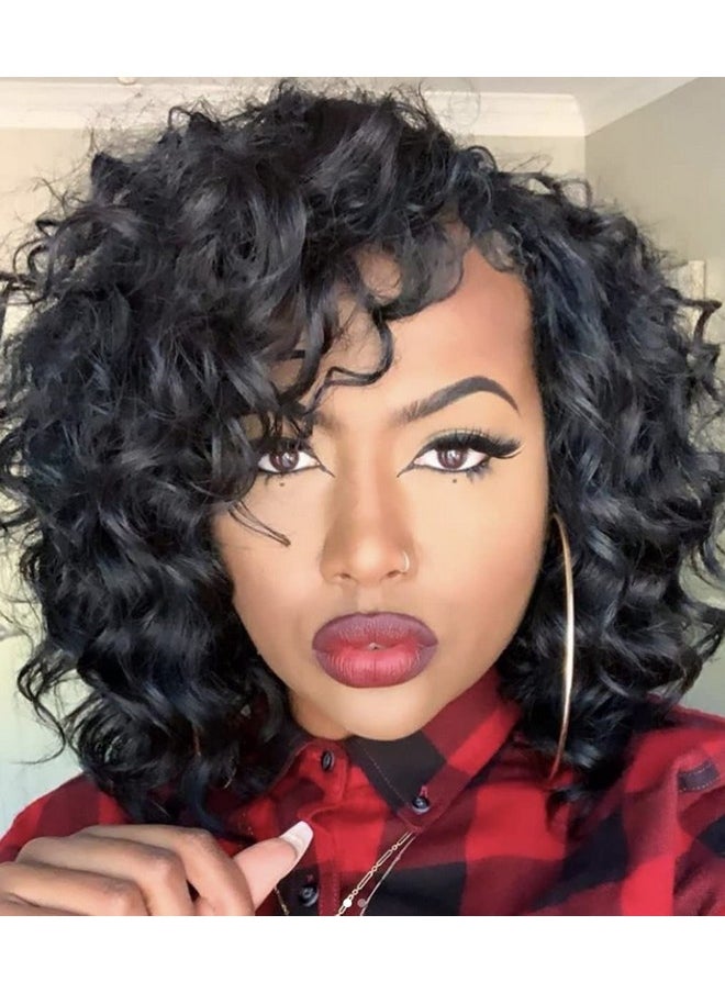 AMELI - Ocean Wave Crochet Hair Deep Wave Crochet Natural Black Ocean Wave Braids Hair For Black Women Synthetic Crochet Braiding Hair Extensions 8 Packs (9 Inch 1B) - Image 1