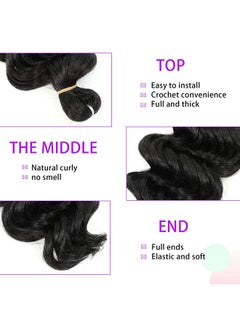 Ocean Wave Crochet Hair Deep Wave Crochet Natural Black Ocean Wave Braids Hair For Black Women Synthetic Crochet Braiding Hair Extensions 8 Packs (9 Inch 1B) - pzsku/Z87861250F36F4B6D9F20Z/45/_/1696663220/99a3eb57-47c1-4f53-b4df-d68d35384328