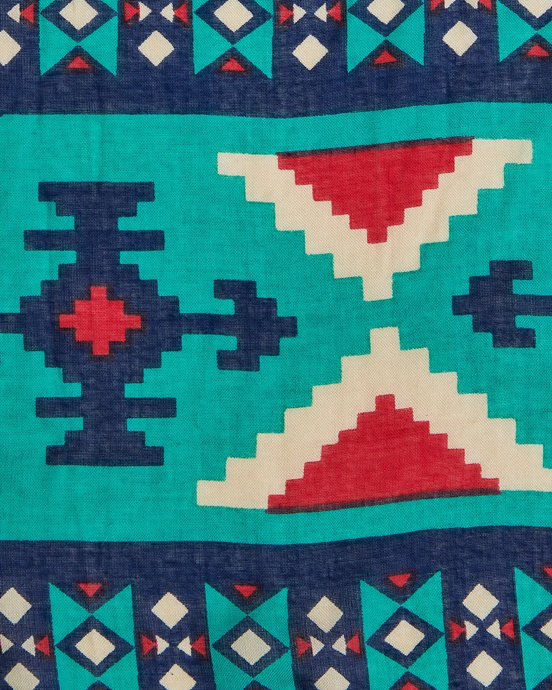 Chumbak Mercado Aztec Tassels Scarf - Rectangular