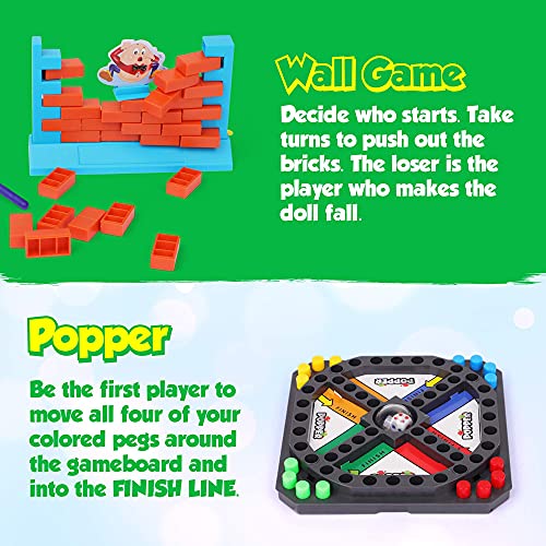 Point Games Travel Games 4-in-1 Airplane Travel Essentials, Road Trip Essentials Kids Fun Games, Easy Storage & Travel Friendly, Critical Thinking and Brain Development Skills - Image 4
