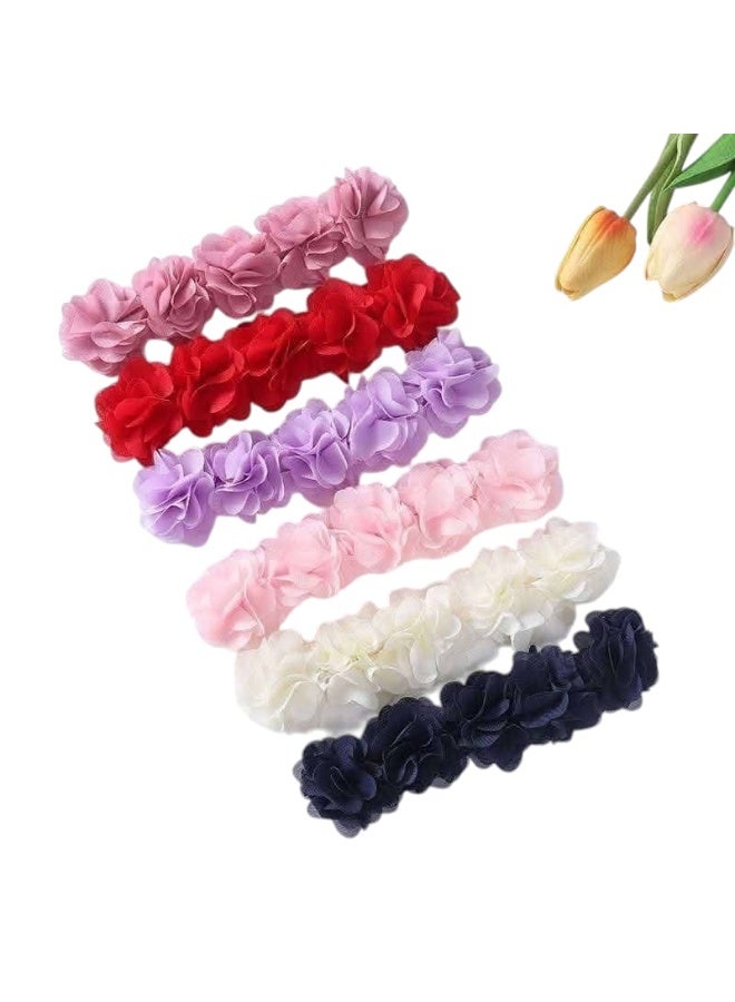 6 pure cotton girls' ties, size 1 to 5 years