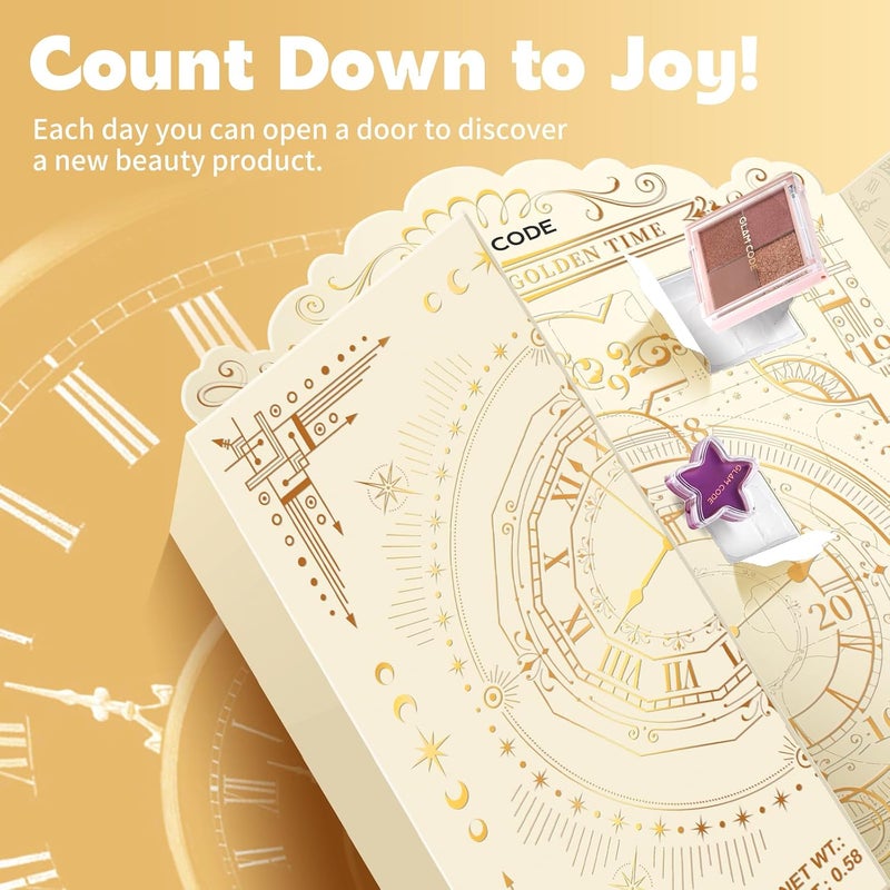 Makeup Advent Calendar, 24 Days Beauty Birthday Gift Set for Teen Girls - Birthday Countdown Calendar Beauty & Cosmetics Holiday Surprise Make Up Gift Kits - Image 2