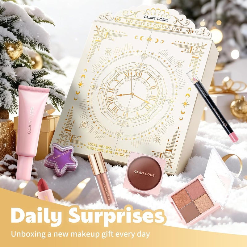 Makeup Advent Calendar, 24 Days Beauty Birthday Gift Set for Teen Girls - Birthday Countdown Calendar Beauty & Cosmetics Holiday Surprise Make Up Gift Kits - Image 5