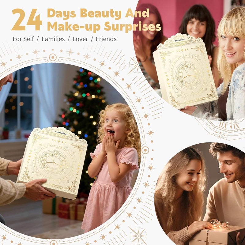 Makeup Advent Calendar, 24 Days Beauty Birthday Gift Set for Teen Girls - Birthday Countdown Calendar Beauty & Cosmetics Holiday Surprise Make Up Gift Kits - Image 3
