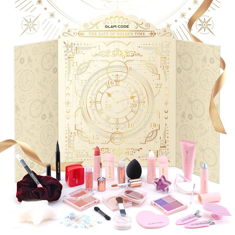 Makeup Advent Calendar, 24 Days Beauty Birthday Gift Set for Teen Girls - Birthday Countdown Calendar Beauty & Cosmetics Holiday Surprise Make Up Gift Kits - Image 1