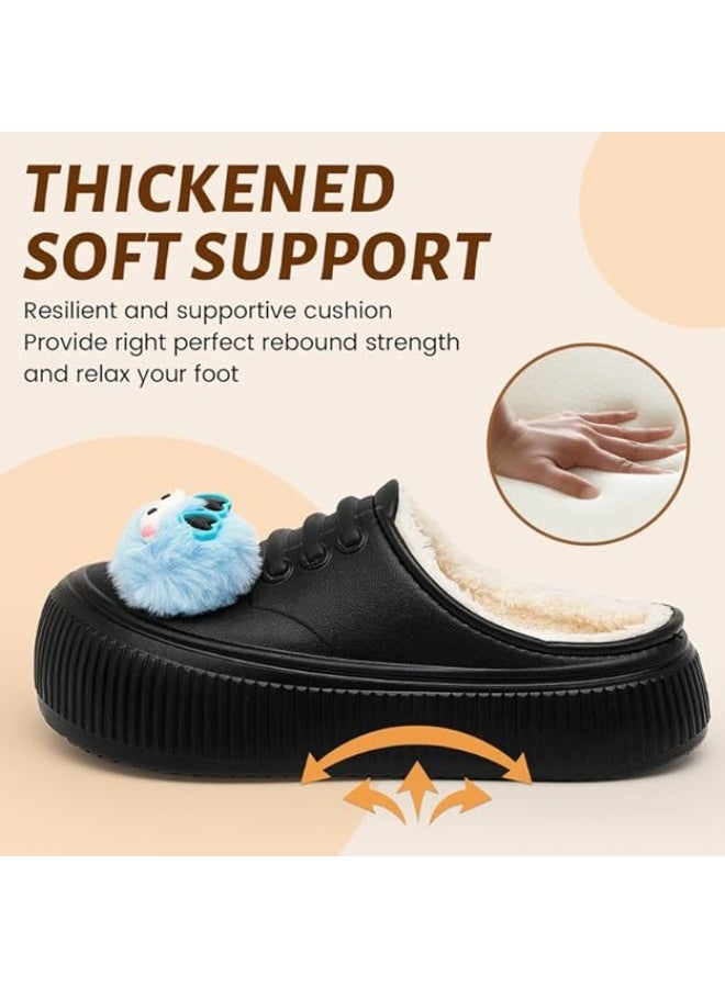 Lucky Kids Waterproof Kids Slippers Fur Lined Clogs Winter Garden Shoes Warm House Slippers Indoor Outdoor Mules - Image 3