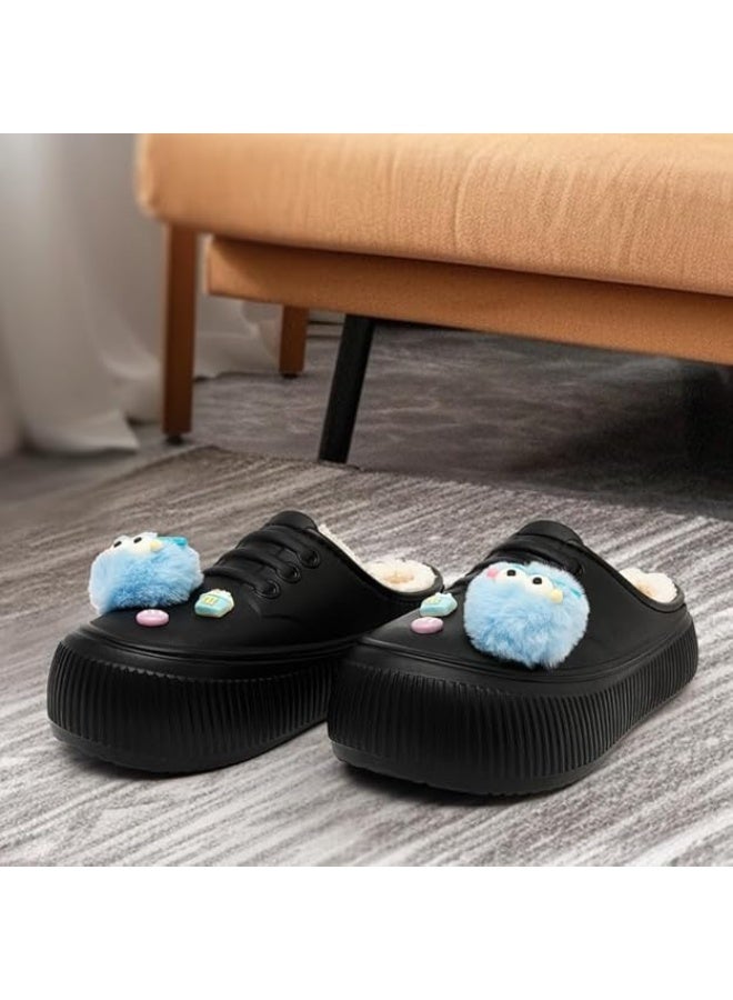 Lucky Kids Waterproof Kids Slippers Fur Lined Clogs Winter Garden Shoes Warm House Slippers Indoor Outdoor Mules - Image 5