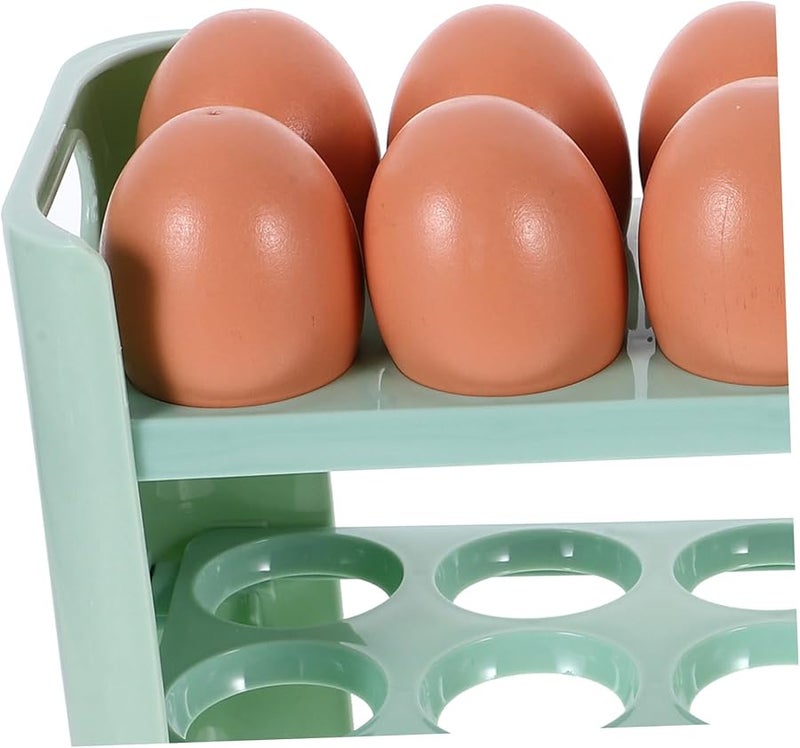 Tehaux حامل بيض ضيق لثلاجة الباب يوفر مساحة منظم رف غذائي - Image 5