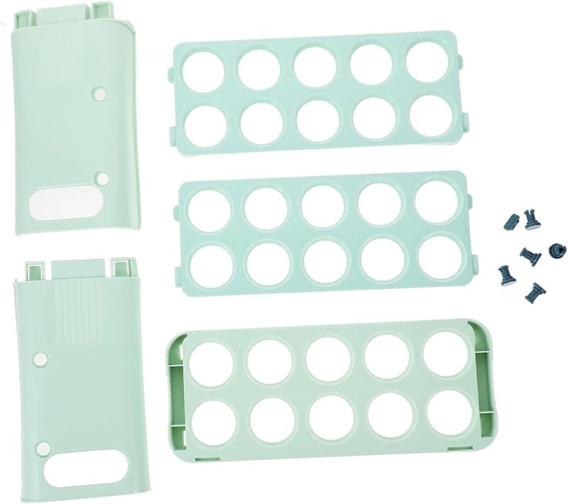 Tehaux حامل بيض ضيق لثلاجة الباب يوفر مساحة منظم رف غذائي - Image 2