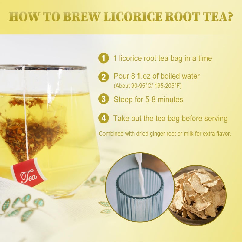 FullChea - Licorice Root Tea Bag, 40 Teabags, 2g/bag - Premium Licorice Root - Non-GMO - Naturally Caffeine-free Herbal Tea - Aid in Digestion & Promote Respiratory Health - Image 5