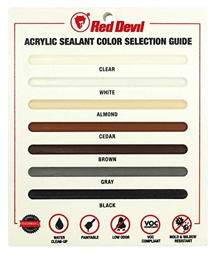 Red Devil 077060 Lifetime Ultra Premium Elastomeric Acrylic Latex Sealant, 10.1 oz., Black, 1 Pack - Image 5