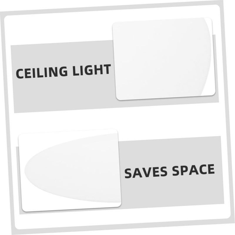 Acrylic Flush Mount Ceiling Light Round Design for Bedroom Translucent Space Saving Lamp - Image 4