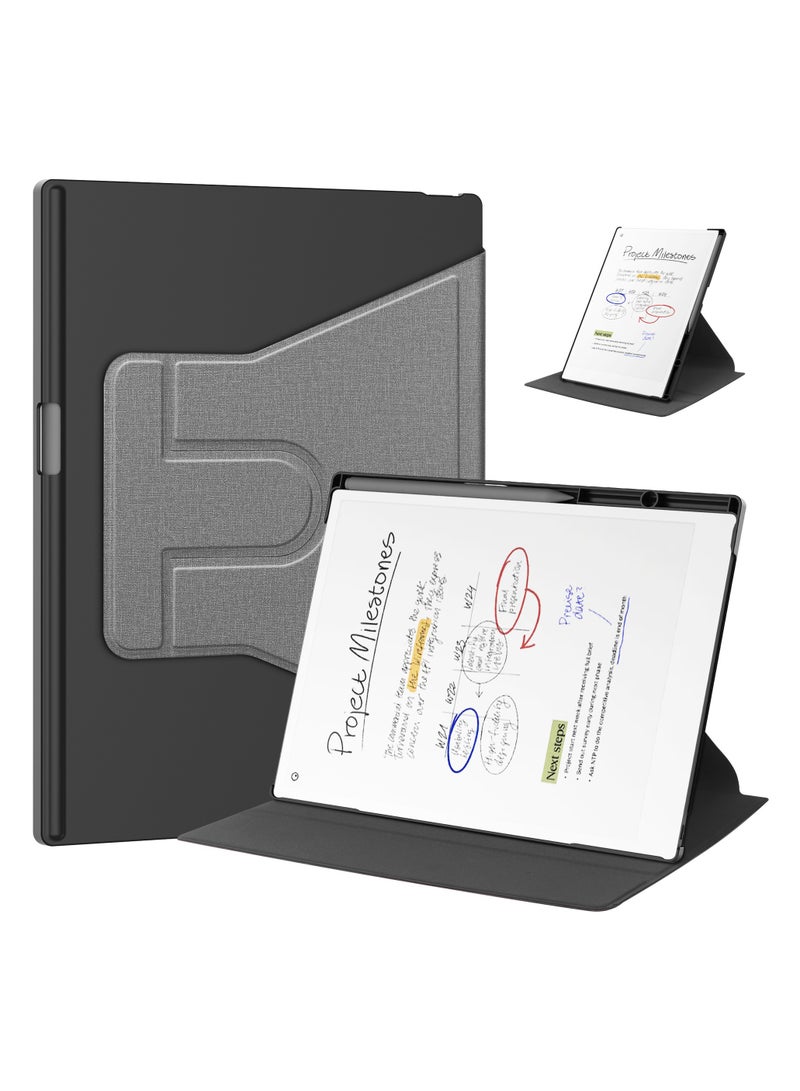 Remarkable Paper Pro 11.8-inch (2024 Release) Case, 360-degree Swivel, Remarkable Paper Pro Colour Tablet with Pen Holder, Swivel Slim Stand Cover, Auto Wake/Sleep Support