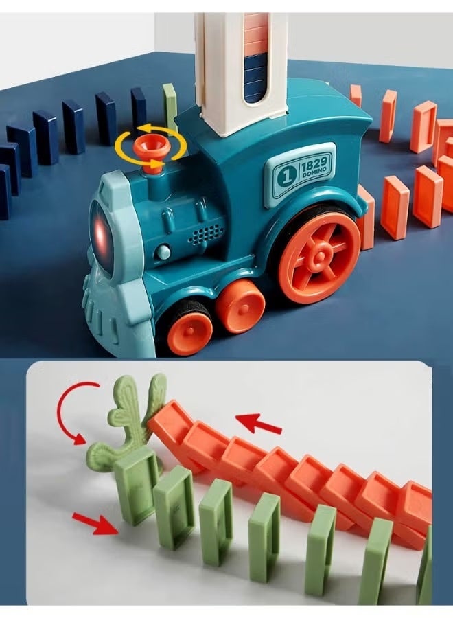 Kid's Domino Train Blocks Set- 60 Pieces, 3-8 Year Old - Image 5