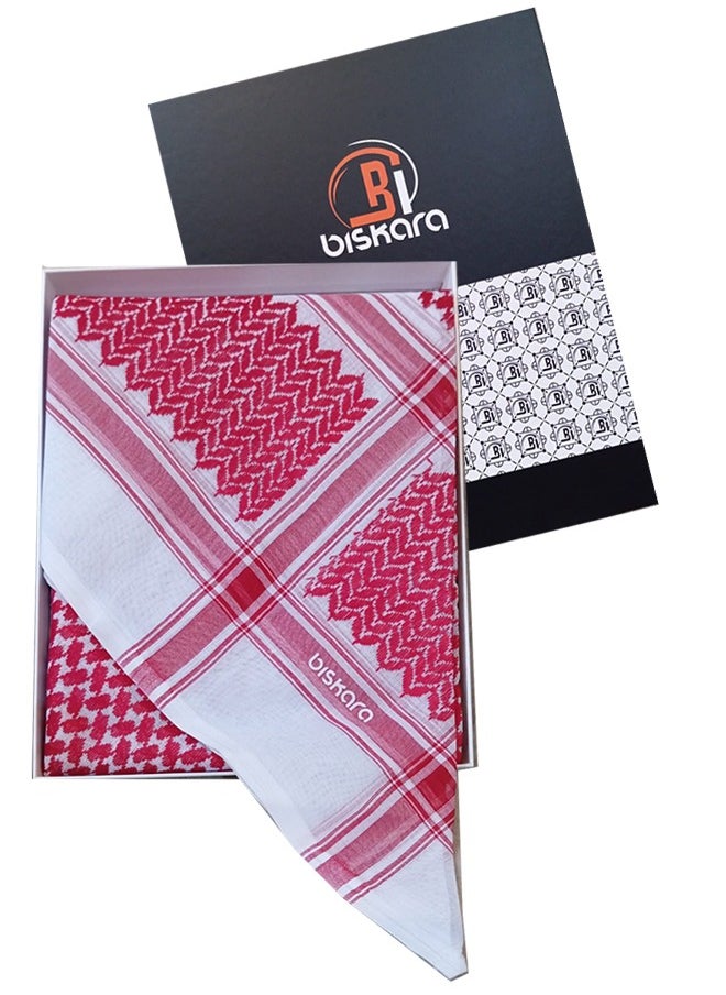 biskara Shemagh Biskara Red Excellent Material 