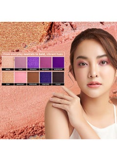 Profusion Cosmetics Profusion Cosmetics Violets 10 Shade Eyeshadow Palette, Glows Elegance and Sophistication With Captivating Vibrant Colors Achieve Stunning Eye and Rise Your Makeup Routine With Premium Beauty Tool  - Image 4
