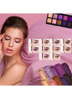 Profusion Cosmetics Profusion Cosmetics Violets 10 Shade Eyeshadow Palette, Glows Elegance and Sophistication With Captivating Vibrant Colors Achieve Stunning Eye and Rise Your Makeup Routine With Premium Beauty Tool  - Image 5