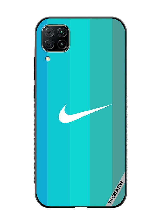 VR CREATIVE Protective Case Cover For Huawei Nova 7i/P40 Lite Nike Logo Turquois Design Multicolour - Image 1