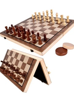 ADAK Magnetic Wooden Chess Set – 15-Inch Folding Chess Board with Handmade Pieces, Portable Travel Chess Game for Adults & Kids, Tournament & Beginner Friendly with Storage Slots and 2 Extra Queens - pzsku/Z8786D03E04779827FB00Z/45/_/1740933153/0da07db7-d17a-421f-8e5a-c8e6b34da91a