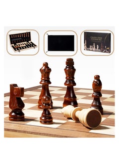 ADAK Magnetic Wooden Chess Set – 15-Inch Folding Chess Board with Handmade Pieces, Portable Travel Chess Game for Adults & Kids, Tournament & Beginner Friendly with Storage Slots and 2 Extra Queens - pzsku/Z8786D03E04779827FB00Z/45/_/1740933204/aba26b99-4986-4a99-a77d-108d1d9095d7