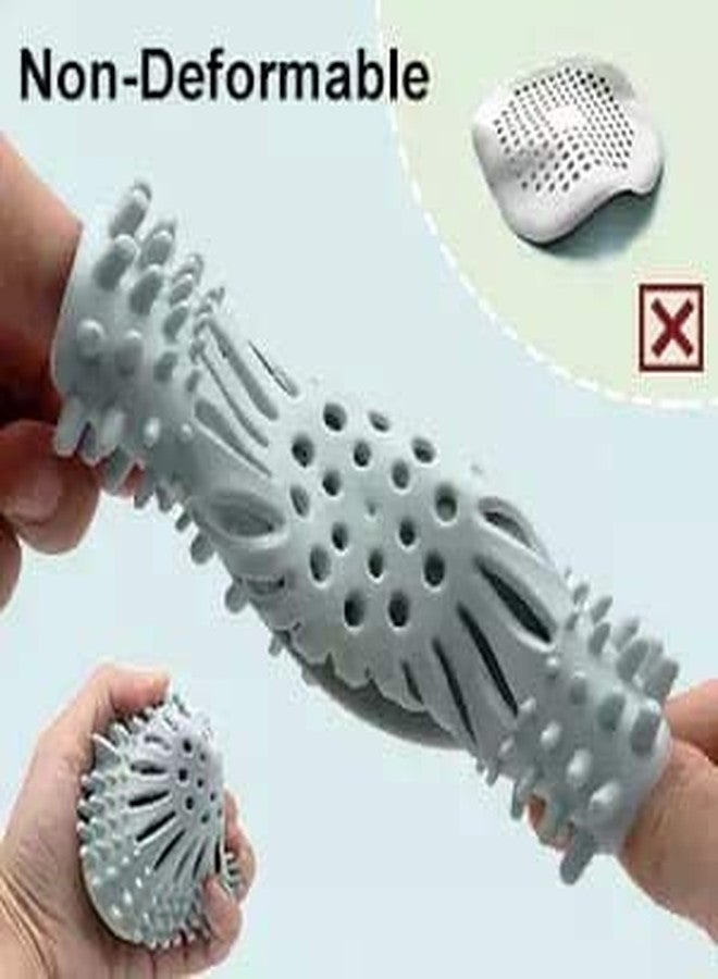 Eletree Silicone Sink Strainer | Durable Kitchen & Bathroom Drain Filter with Suction Cups | Traps Hair, Vegetable Scraps & Debris | Easy-to-Clean Reusable Drain Stopper (Set of 4) - Image 3