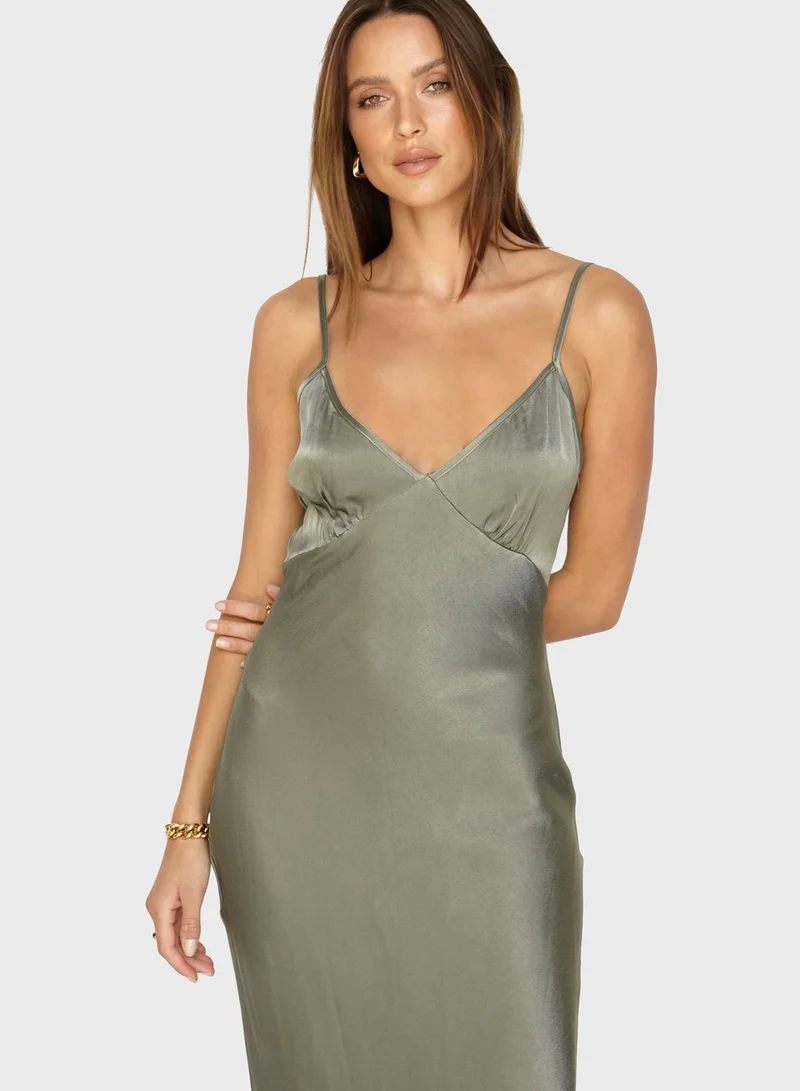 SNDYS Satin Slip Dress