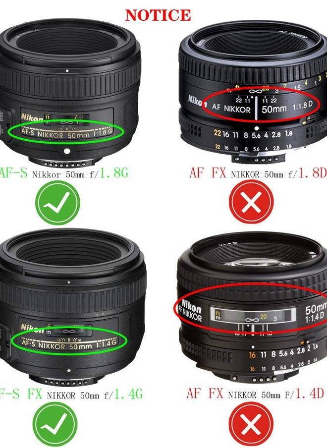 HUIPUXIANG 58mm Lens Cap Cover Compatible for Nikon AF-S(Not for AF) Nikkor 50mm f/1.8G,AF-S(Not for AF) Nikkor 50mm f/1.4G Lens,HUIPUXIANG[2 Pack]  - Image 2