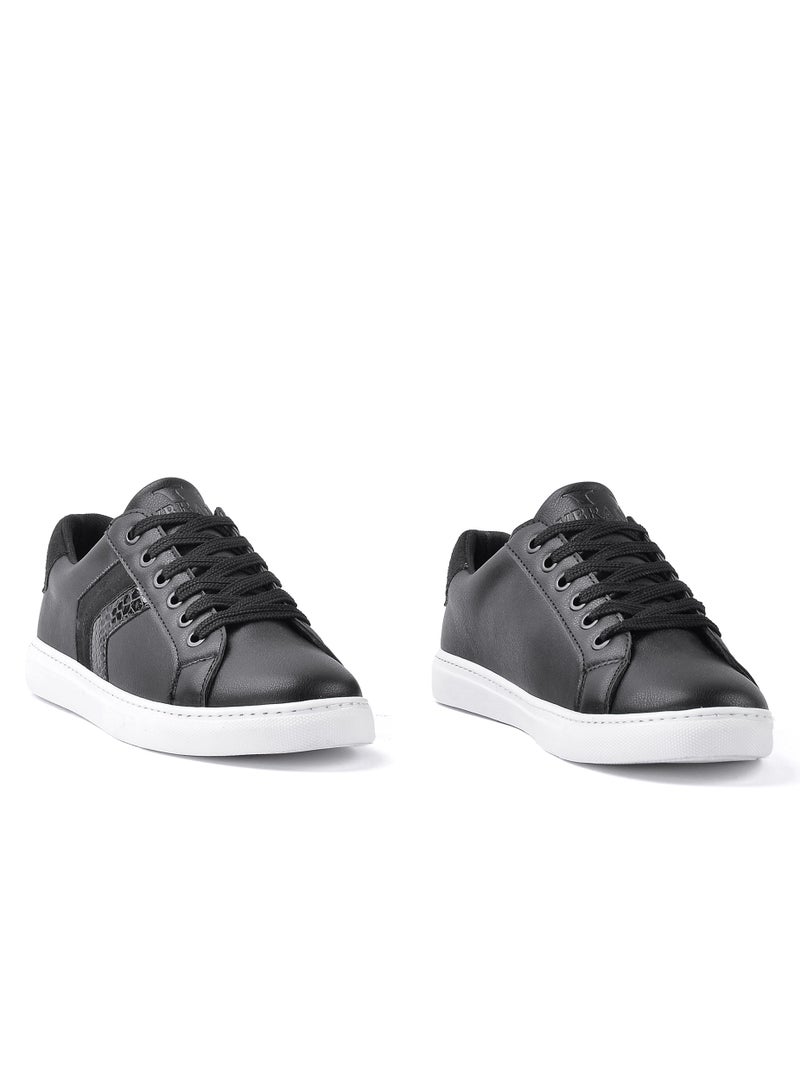 Run  Sneakers Flat-Side Arrows-SN-8-BLACK  - Image 4