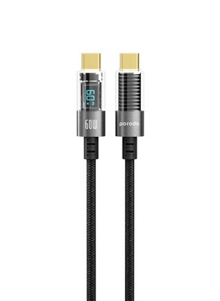 60W Type-C to Type-C 1.2m - Black