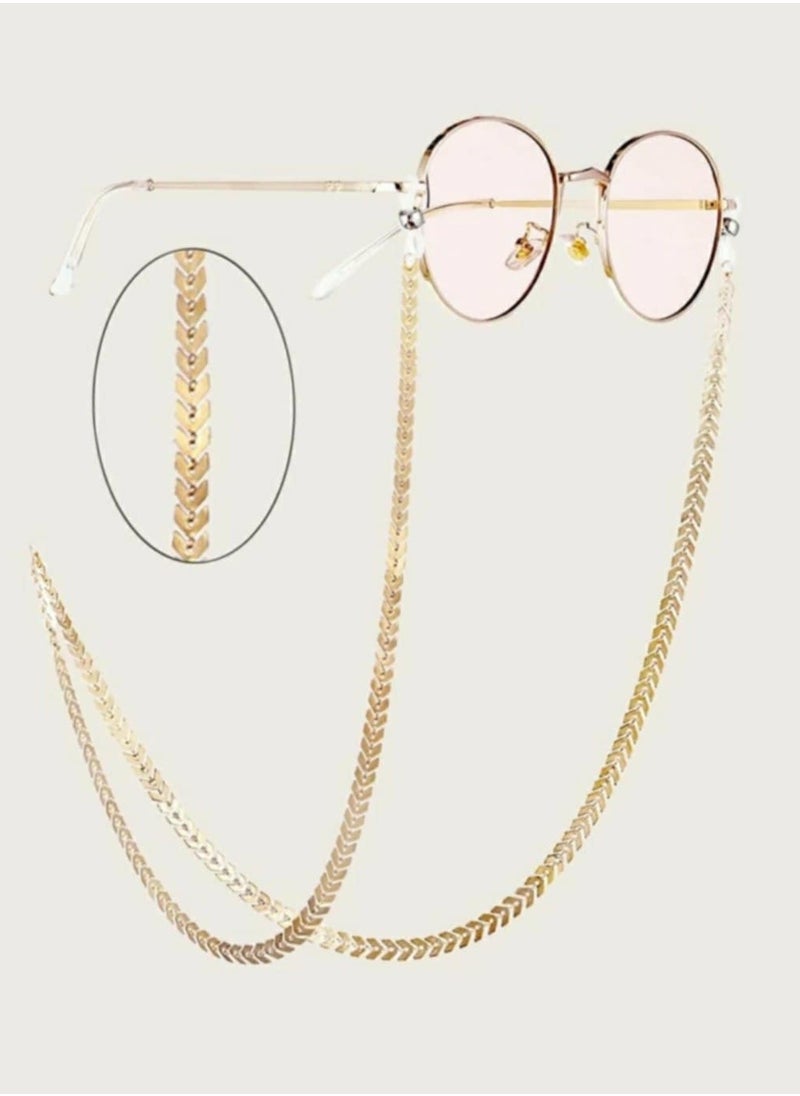RA accessories Women's Eyeglasses Chain Of Gold Arrow  - Image 1