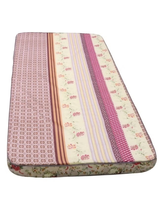 Single Bed Foam Mattress – Comfortable and lightweight for sleeping and entertaining – Soft microfiber fabric – 190x90x6 cm – Elegant design – Easy to store, suitable for children and adults - Image 1