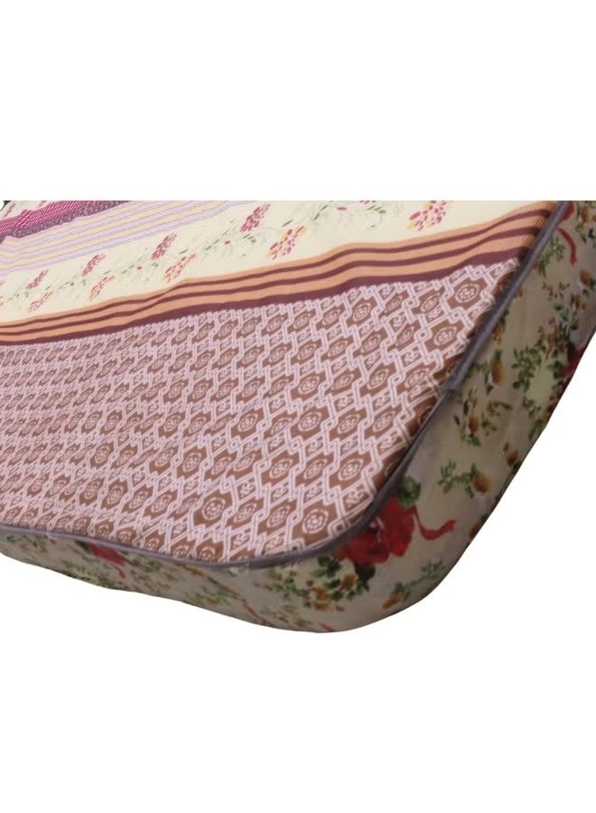 Single Bed Foam Mattress – Comfortable and lightweight for sleeping and entertaining – Soft microfiber fabric – 190x90x6 cm – Elegant design – Easy to store, suitable for children and adults - Image 3