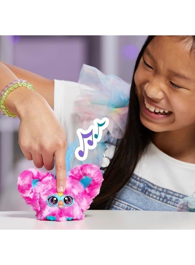 Furby Furblets Dah-Tee Mini Friend, 45+ Sounds, Country Music, Speaks Only Furbish, Electronic Plush Toys for Girls & Boys, Interactive Pets, Pink Polka Dot, 6+ - Image 4
