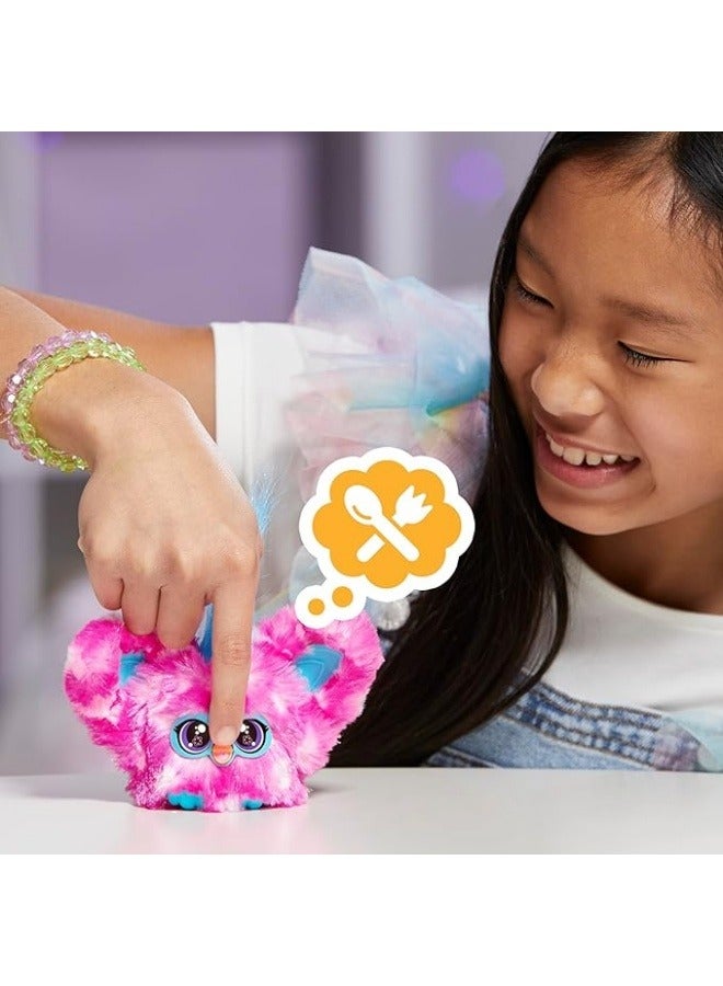 Furby Furblets Dah-Tee Mini Friend, 45+ Sounds, Country Music, Speaks Only Furbish, Electronic Plush Toys for Girls & Boys, Interactive Pets, Pink Polka Dot, 6+ - Image 5