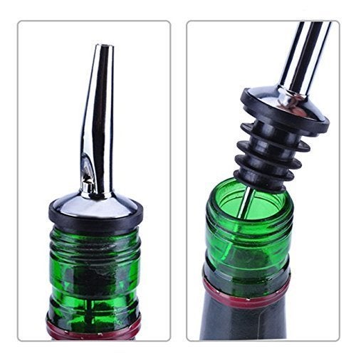 Dynore Stainless Steel Double Sided 30/60 peg Measure with 2 Wine Pourer - Image 5