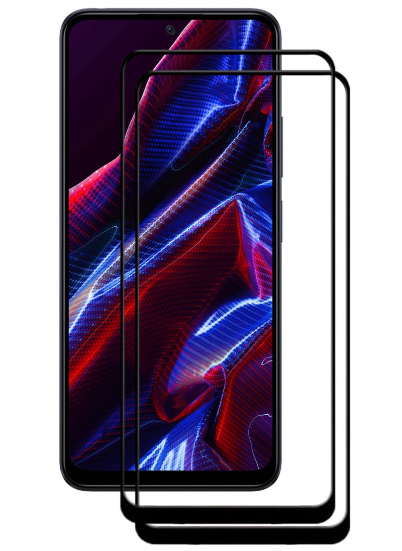 ACLIX 2 Pieces Antistatic ESD Dustproof Premium Quality High Definition Tempered Glass Screen Protector Designed For Xiaomi Poco X5 - Image 1