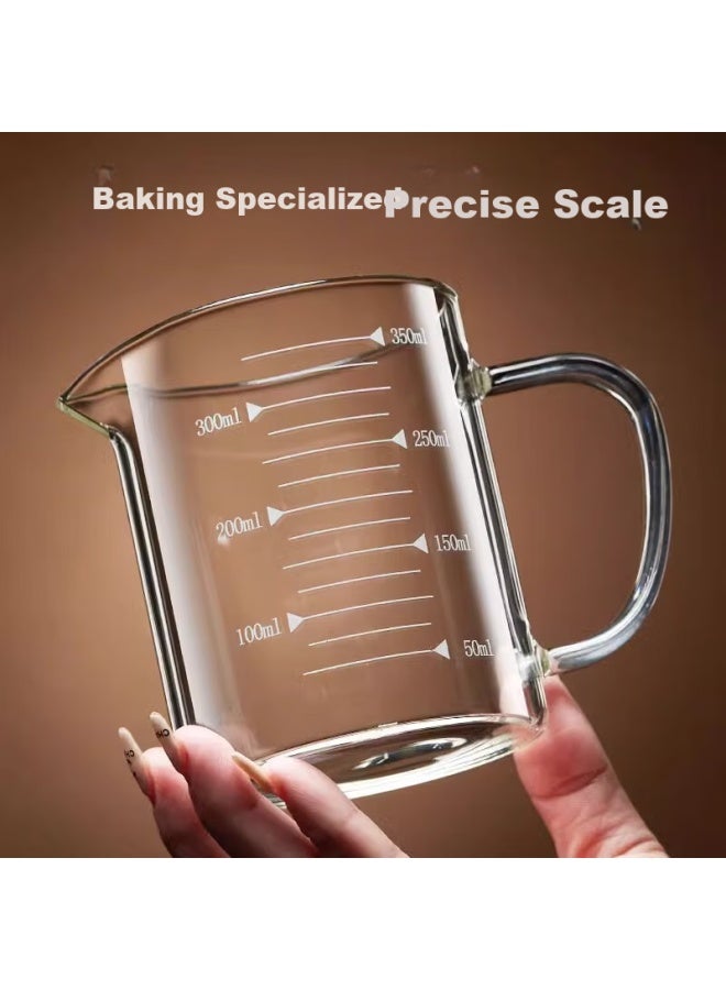 Pakchoice Measuring Cup, High Borosilicate Glass, Heat-Resistant, Shatterproof, With Scale, Transparent Milk Measuring Cup, Household Baking Tool - Image 4