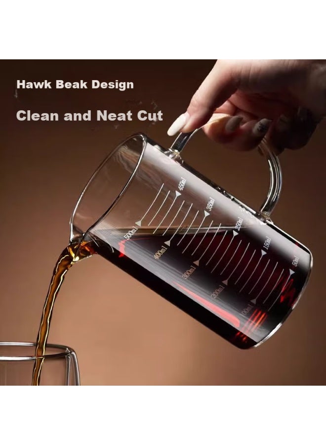 Pakchoice Measuring Cup, High Borosilicate Glass, Heat-Resistant, Shatterproof, With Scale, Transparent Milk Measuring Cup, Household Baking Tool - Image 3