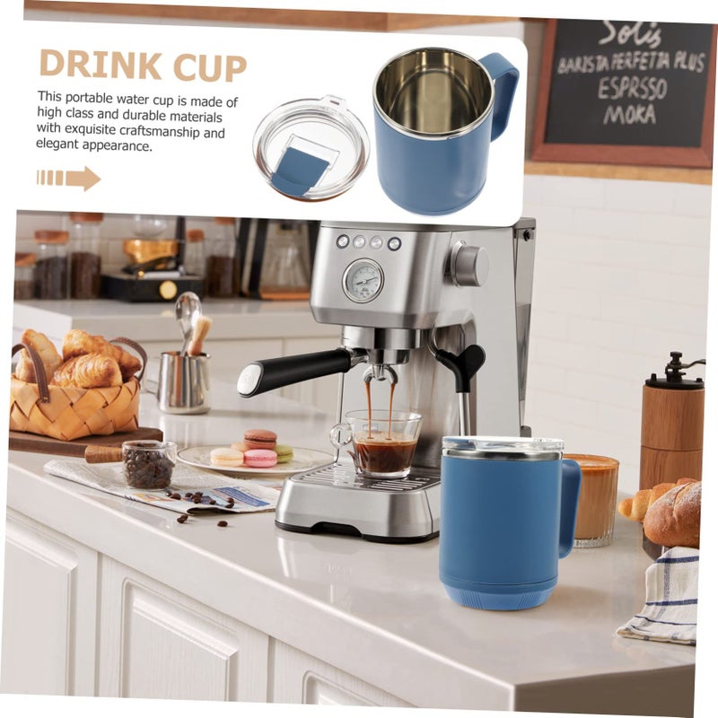 Stainless Steel Insulated Travel Mug With Leak Proof Lid And Spoon For Camping Outdoor - Image 4