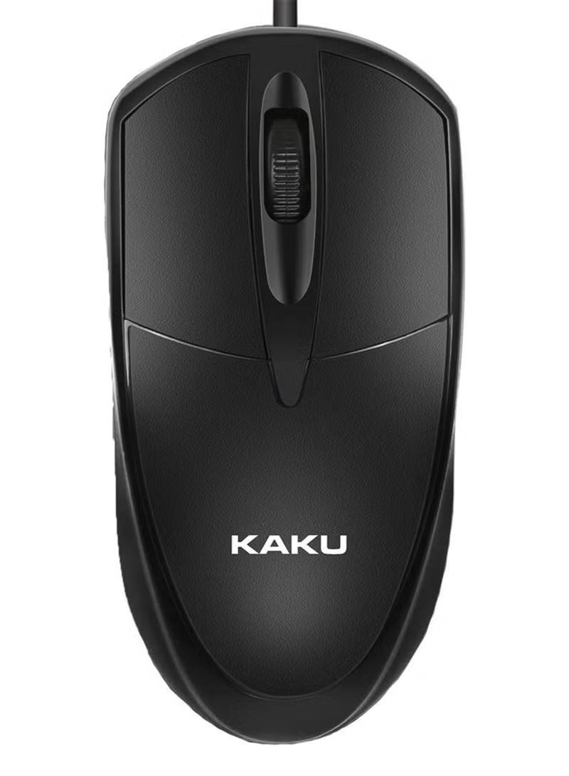 Kaku KSC-355 Wired USB Optical Mouse with 1500DPI Sensor for Smooth & Precise Tracking | Ergonomic Lightweight Design with Comfort Grip | Plug & Play for Windows, Mac & Linux | Durable Computer Mouse for Office, Home, Laptop & Desktop Use - Image 1